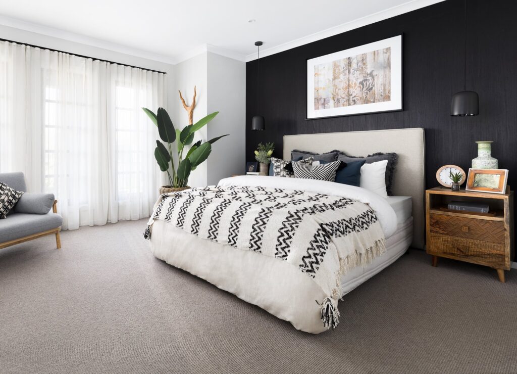 guidance on styling a bed with cushions and throws