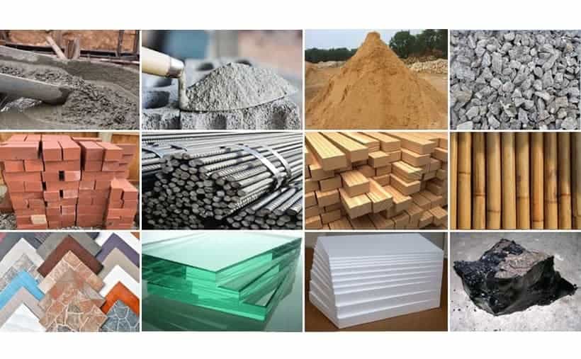Premium building materials used by DRR Constructions for durable homes
